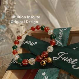 Various Style Christmas Gemstone Collection: Festive Agate & Ancient Coral Bracelets