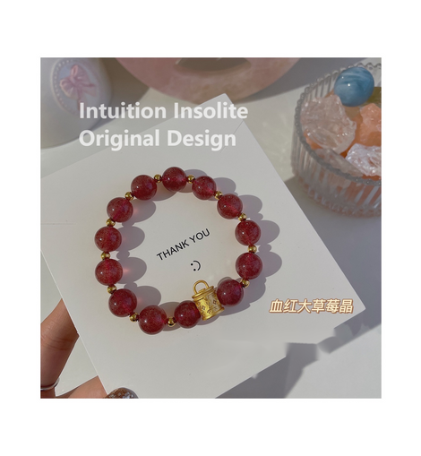 New Year Luck Red Bracelet for LV Bucket Bag