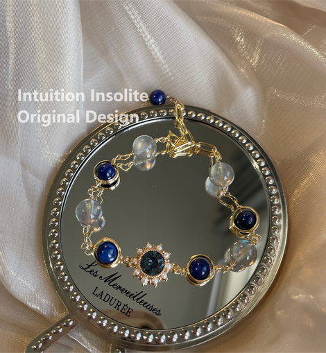 Ocean Star Revamp: Lapis Lazuli & Gray Moonstone Bracelet
