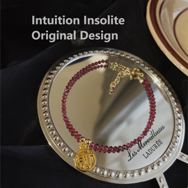 Faceted Garnet: Delicate Crystal Bracelet
