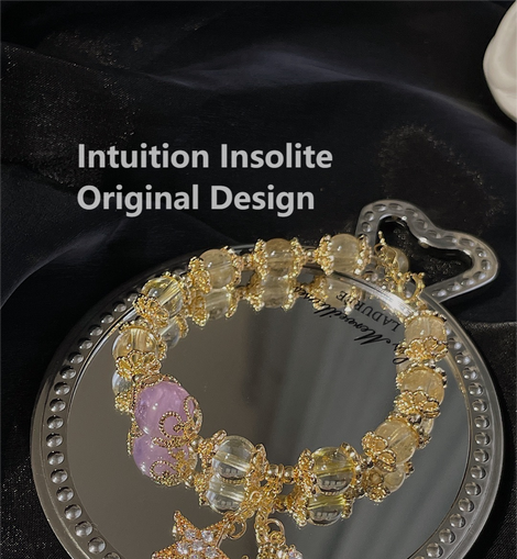 Lavender Amethyst & Yellow Quartz Wealth Bracelet