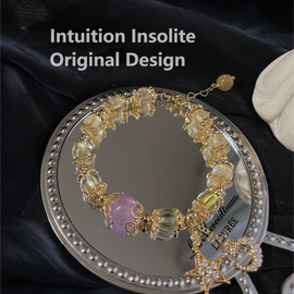 Lavender Amethyst & Yellow Quartz Wealth Bracelet