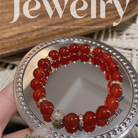 Lucky Red Simple Wrap Bracelet (6mm & 8mm)