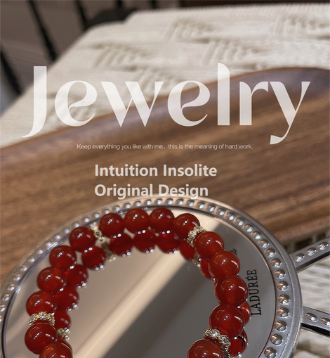 Lucky Red Simple Wrap Bracelet (6mm & 8mm)