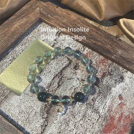 Wealth Spirit: Green Phantom Quartz Bracelet