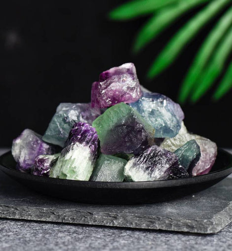 Rainbow Fluorite Raw Aroma Crystal Stone