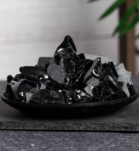 Black Obsidian Raw Aroma Crystal Stone