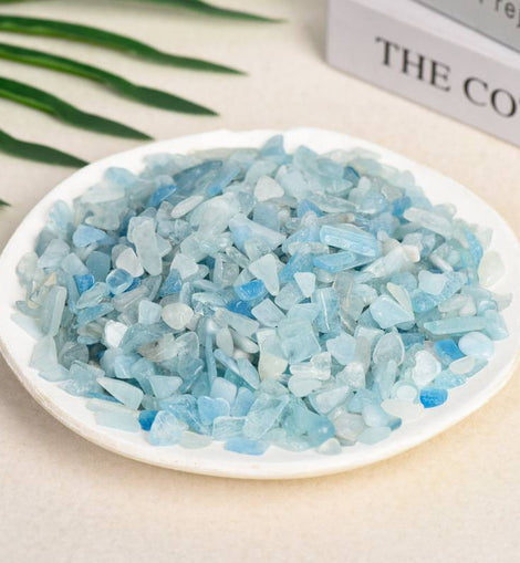 Aquamarine Raw Gravel Decorative Crystal Stone
