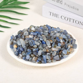 Blue Agate Raw Gravel Decorative Crystal Stone