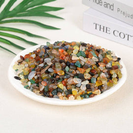 Rainbow Agate Raw Gravel Decorative Crystal Stone