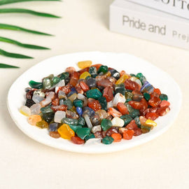 Rainbow Agate Raw Gravel Decorative Crystal Stone