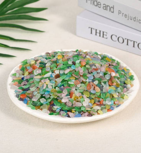 Multicolor Cat's Eye Raw Gravel Decorative Crystal Stone