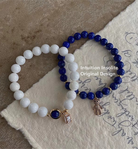 Lapis Lazuli & White Jasper Harmony Bracelet