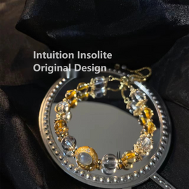 European Elegance Bracelet: Yellow Quartz & Clear Quartz