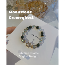 Green Phantom Crystal Bracelet: Abundance & Harmony
