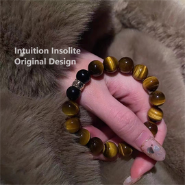 Multi-Style Yellow Tiger Eye Crystal Bracelet
