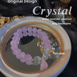 Stellaluna Romance Amethyst Crystal Designed Bracelet