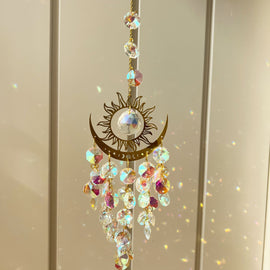 Evil Eye Sun & Moon Sun Catcher Wind Chime