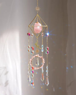 Colorful Crystal Butterfly Wind Chime Sun Catcher