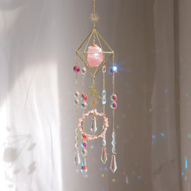 Colorful Crystal Butterfly Wind Chime Sun Catcher