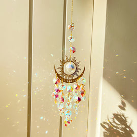 Evil Eye Sun & Moon Sun Catcher Wind Chime