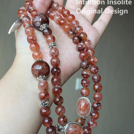 Multi-Strand Gel Flower Crystal Designed Bracelet