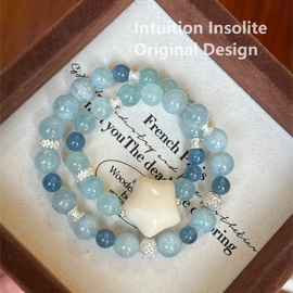 Aquamarine Starfruit Star Design Bracelet