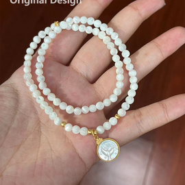 Mother of Pearl 925 Silver Pearl Design Bracelet
